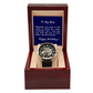 Gift for Husband / Partner, Luxury men's Openwork watch, present from Wife / Partner.