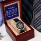 Gift for Husband / Partner, Luxury men's Openwork watch, present from Wife / Partner.