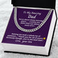 Gift for Dad from Son, Cuban Link Chain necklace, Gift for Birthday, Father's Day, Christmas