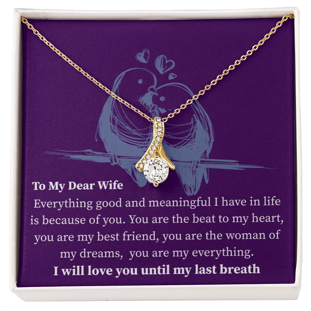 To My Dear Wife, Birthday Gift for Wife from Husband, Sentimental gifts for her, 1st anniversary gift for wife, Christmas, Valentines