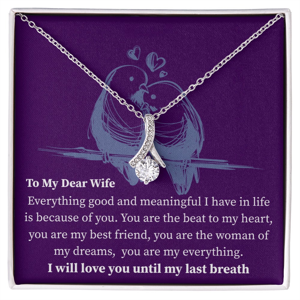 To My Dear Wife, Birthday Gift for Wife from Husband, Sentimental gifts for her, 1st anniversary gift for wife, Christmas, Valentines