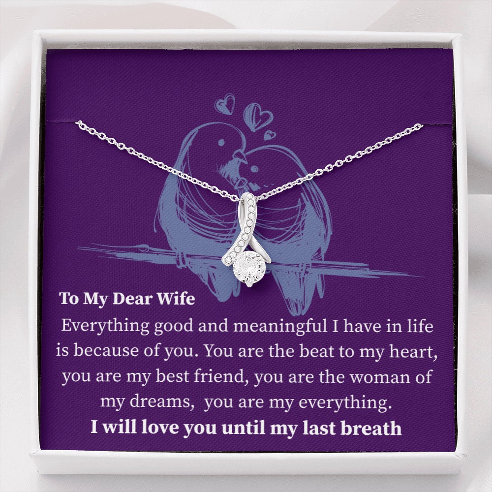 To My Dear Wife, Birthday Gift for Wife from Husband, Sentimental gifts for her, 1st anniversary gift for wife, Christmas, Valentines